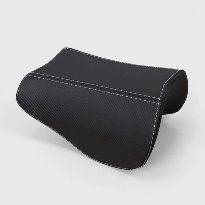 High Elasticity Comfortable Carbon Fiber Pattern Motorcycle Seat Cover Cushion With Non Slip Surfaces And Elastic Straps