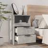 Nightstand Concrete Gray Particleboard
