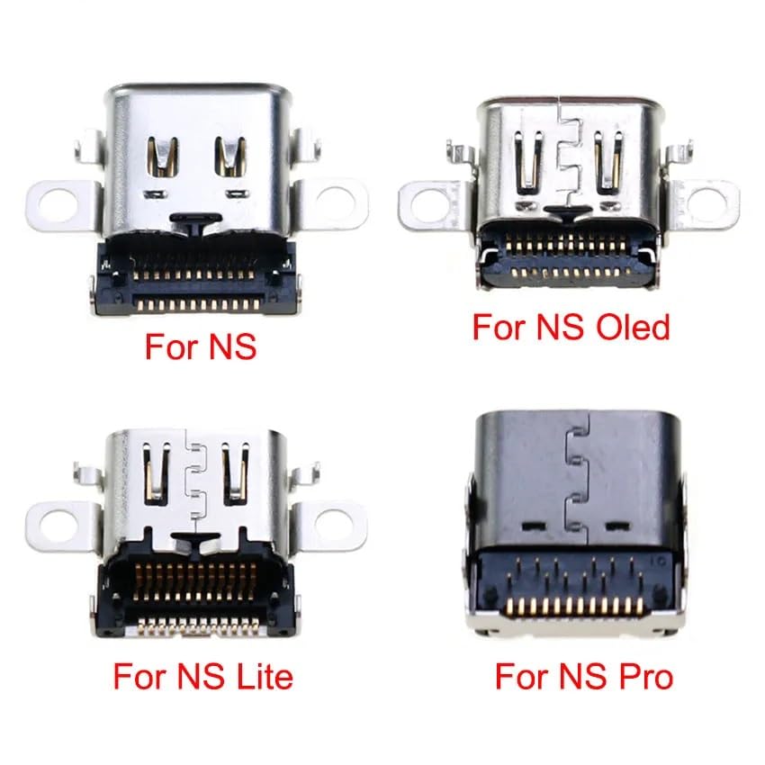 365COM Compatible Charging Dock Connector for Nintendo Switch and USB Part Port/Charging Lite, Type-C, Repair/Replacement (Lite) [Used]