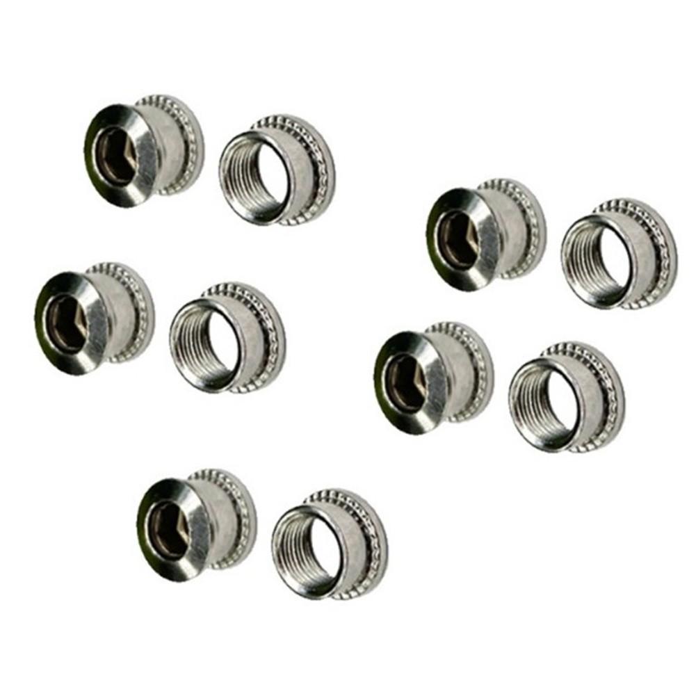 Chainring Bolts 4/5 Pair Aluminum Alloy Chainwheel Bolts Crankset Bolts 5 Pair