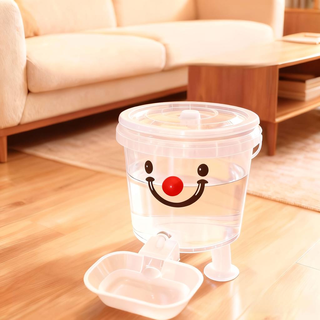 Distributeur d'eau automatique pour animaux de compagnie Dessin animé 5L/10L Grande capacité Fontaine à boire pour animaux de compagnie Sans électricité Bol d'eau automatique Accessoires pour chat