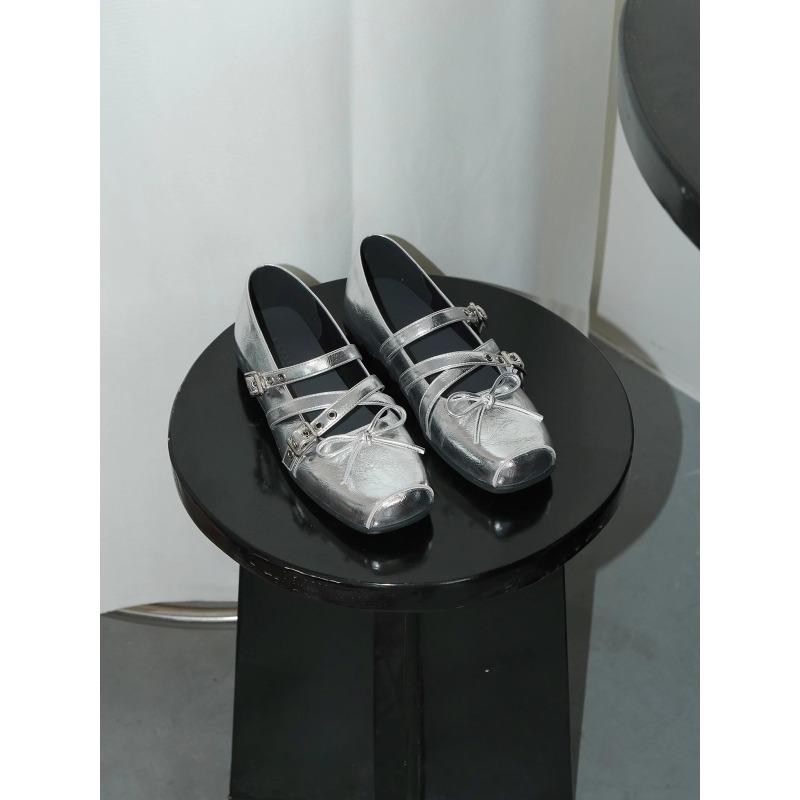 Neue Damen Retro Flache Ballerinas