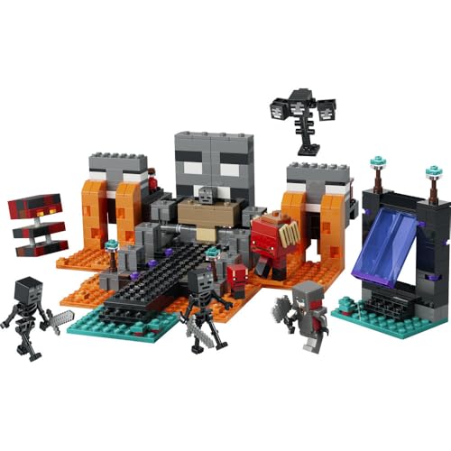 LEGO Minecraft Wizard Battle Toy, Birthday Gift, Blocks, Boys and Girls, Ages 8, 9, 10, Elementary School Students, Minecraft Toy, Battle Robot, Model