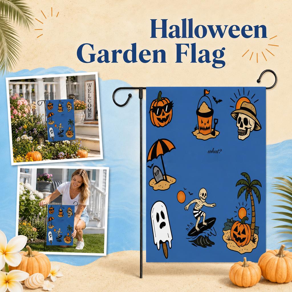 Garden Flag with Straight Line Design for Outdoor Home Decoration