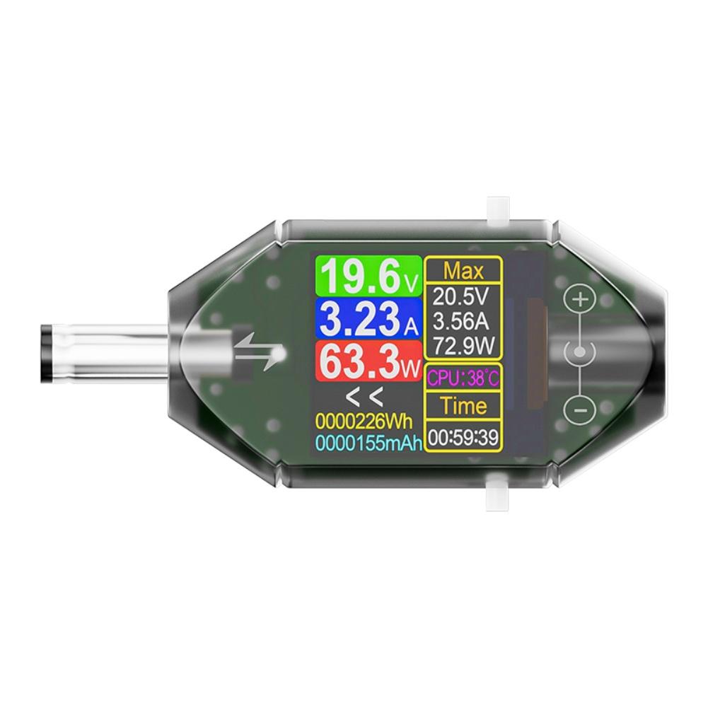 1pc 600W DT550 Digital Voltage And Current Tester DC5.5x2.5 Power Capacity Meter Color Screen Display Electrical Instruments