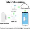 Tuya Smart ZigBee Door Window Sensor Wireless Magnetic Detector Real Time APP Remote Monitor Security Alarm Compatible Alexa