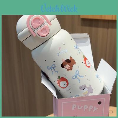 Cute Cartoon Stainless Steel Travel Mug With Lockable Lid For Office Use