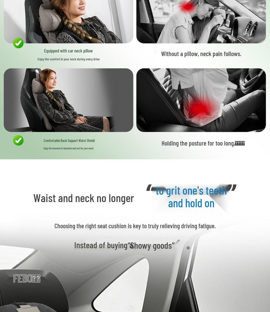 25 Avatr Car Models: Headrest Neck Support & Lumbar Cushion