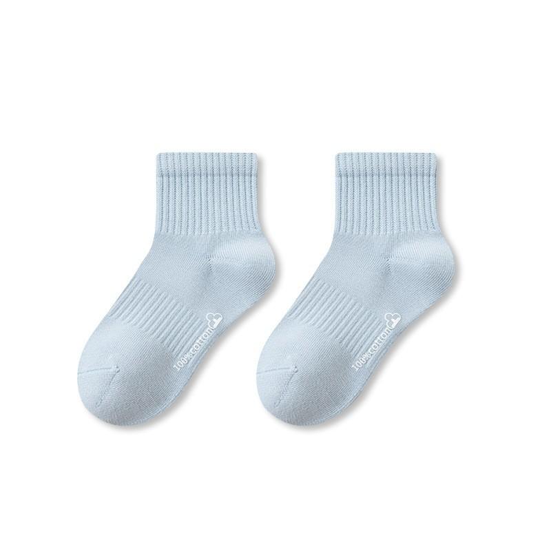 Premium A-Class Cotton Kids Crew Socks Antibacterial Seamless Sports Socks for Boys Girls Spring Autumn Winter