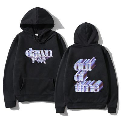 The Weeknd Dawn Fm Black Double Sided Print Hoodie Unisex Oversized Harajuku Sweatshirt Unisex Women Loose Brand Hoodies