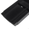 Black Center Console Organizer Container Replaces Interior Accessories Waterproof Armrest Storage