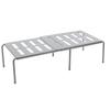 Kitchen Counter Storage Rack Grey ABS Plastic Punch  Expandable Large Capacity Kitchen Cabinet S