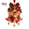 Colorful Elf Pendants for Christmas Fairy Bell Ornament, 2D Flat Flower Hanging Small Festive Gift Birthday Decoration, Acrylic Xmas Tree Pendant