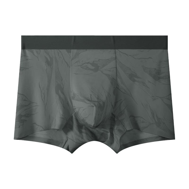Summer Men's Underwear Ice Silk Antibacterial Breathable Flat Corner Underwear Men's Four Corner Pants