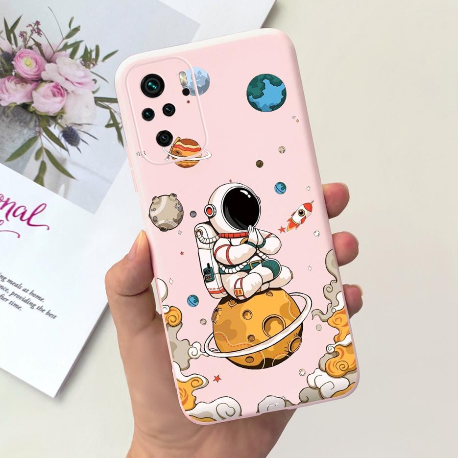 For Xiaomi Redmi Note 10 Case Redmi Note 10S Cute Astronauts Cartoon Cover Soft TPU Phone Cases For Redmi Note 10 Pro Max Bumper