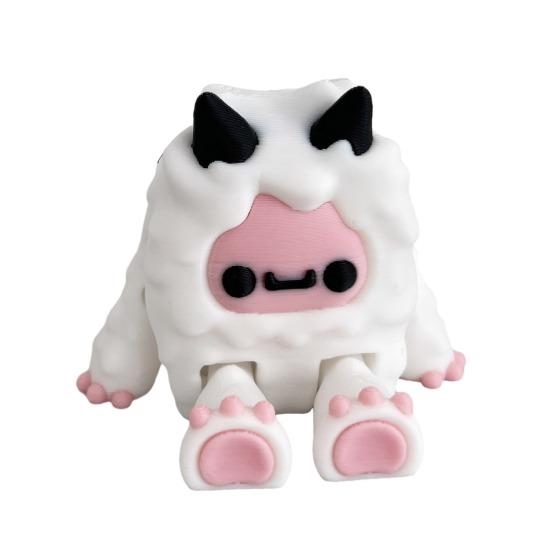 Charakter-Ornament Zweifarbig Rosa Blau 3D-gedruckte Textur Getreue Spielcharakter-Replik Yuti Yeda Miniatur Sammlerstück Ausstellungsfigur