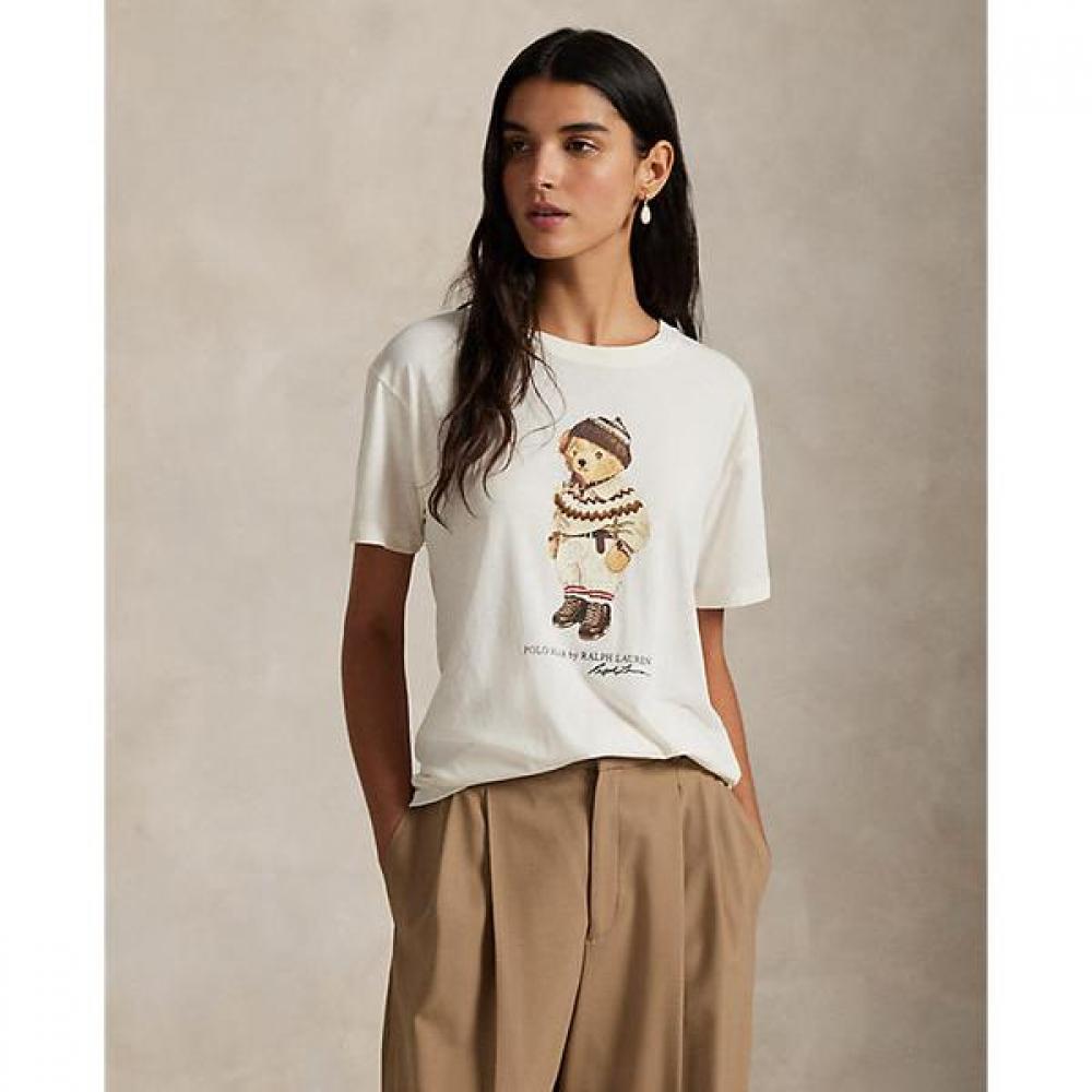 Polo Ralph Lauren Women S Polo Bear Cotton jerSey Tee Wmpoknincu21201100 XS