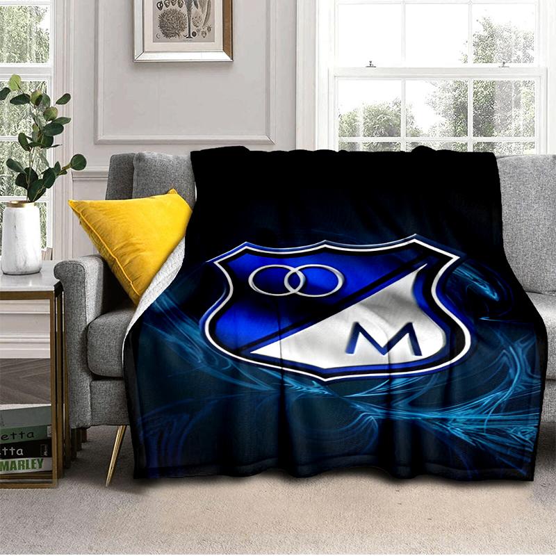 Blue Shield Emblem Millo-narios Blanket Lightweight Ideal Bedding Blanket Perfect for Travel, Living Rooms, Offices, Sofas, Fan Christmas gift