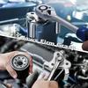 Universal Adjustable Oil Filter Wrench From 2-1/2 inch to 4.5 inch Oil Filter Wrench Tool Set With 3 Jaw Uninstall Removal Key