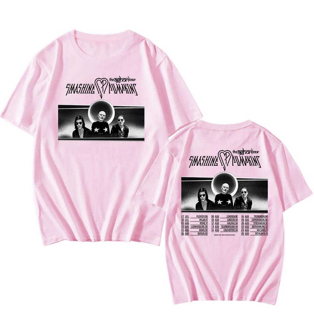 The Aghori Tour  2025 New Tshirts The Smashing Pumpkins Print T-shirt Alternative Rock Band Hip Hop T Shirt Cotton Mens Tees Top