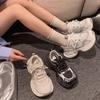 Thick Sole Heightening My Mesh Breathable Dad Shoes Women 2025 Summer New Internet Celebrity Explosion Outdoor Sports and Leisure Shoes