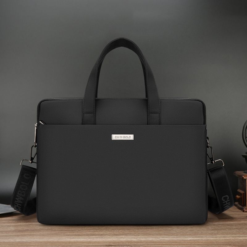 

Мужская горизонтальная сумка-тоут Paul Canvas для отдыха Horizontal large black can put 17 inch computer