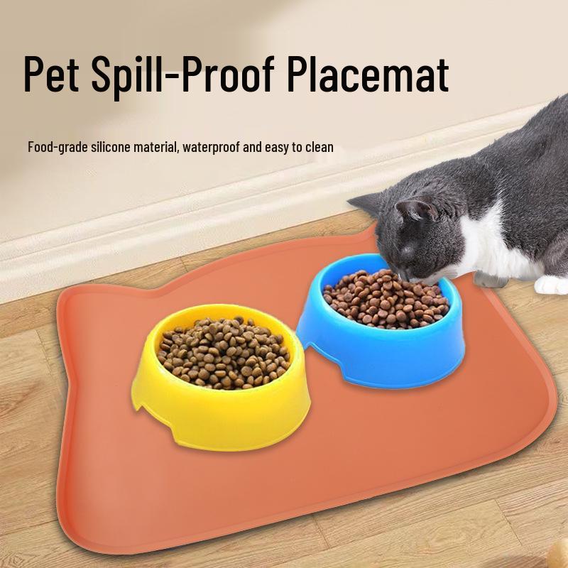 Silicone Non-slip Waterproof Pet Dining Mat for Cats and Dogs