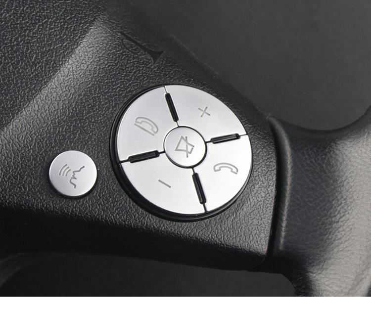 Compatible Steering Wheel Button Stickers for Mercedes-Benz S-Class/R-Class: S300, S600, R350, R400.