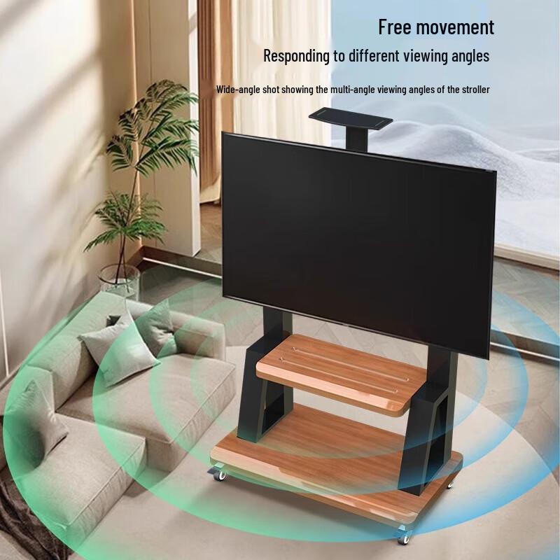 Mobile TV Stand with Storage Shelf for 50-100 Inch Screens