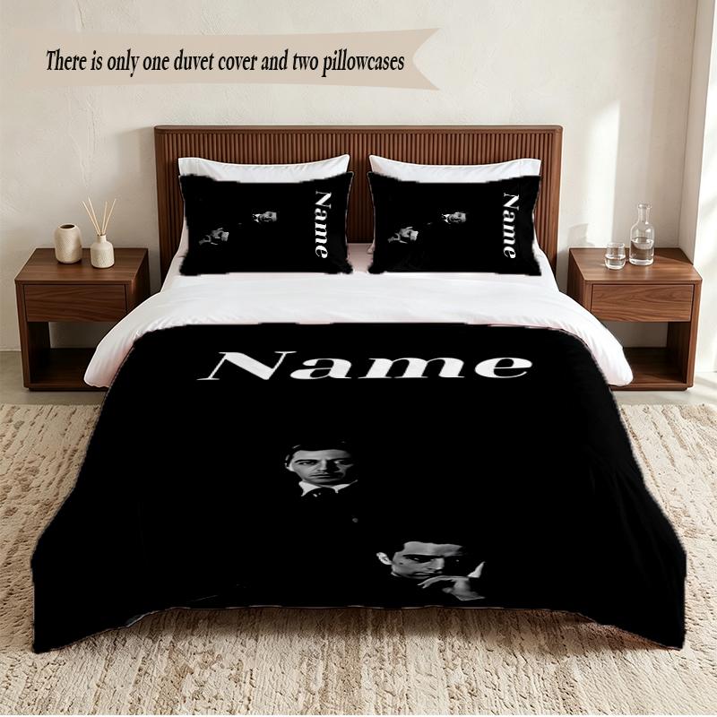 The Godfather Personalized Custom Name 3‑Piece Bedding Set Soft Duvet Cover Set For Bedroom Home Decor