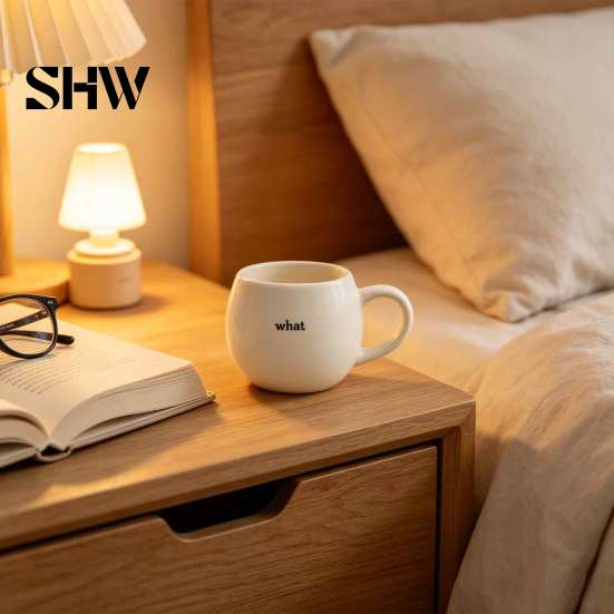 Easy to Clean Cup Hidden Message Coffee Mug, Minimalist Ceramic Tea Mug with Durable Drinking Handle, White Elephant Gifts for Women Men, Coworkers