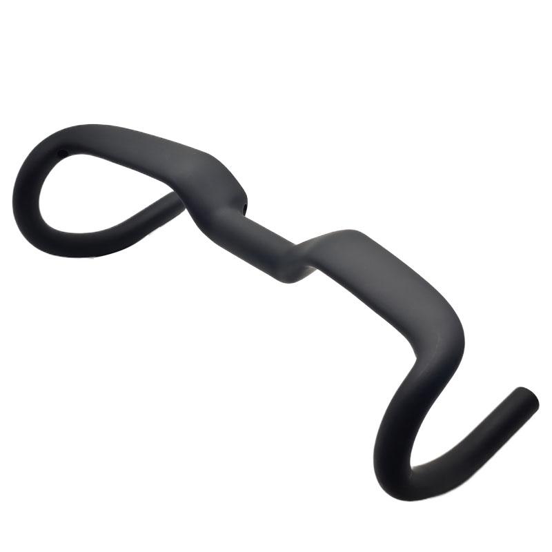 Bicycle handlebar T1000 full carbon fiber lift road handlebar raised 30mm gravel track internal routing design