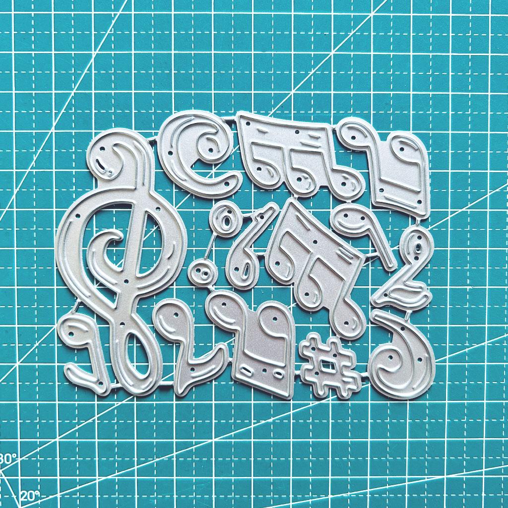 Musical Notes Dies Cuts for Card Making,Cutting Dies, Metal Die Cutting Mold, Scrapbooking Dies, DIY Etched Embossing Stencil for Craft