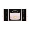 CHARLES&KEITH PU Crossbody Handbag Small Women's Pink/Cream Milk White/Black CK17-50671661