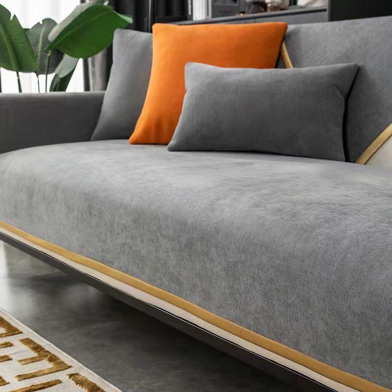 

Роскошная диванная подушка из синели, универсальная нескользящая подушка в скандинавском стиле, простой современный поручень для дивана, спинка, полотенце 70*70cm