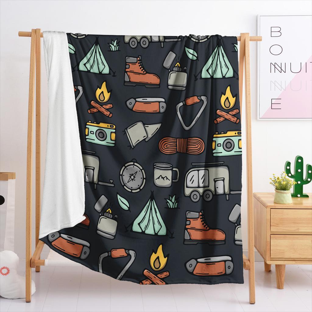 Blanket Flannel Blanket Traveling Rv 3D Digital Printing Blanket Blanket