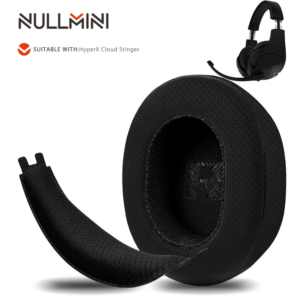 Nullmini Replacement Earpads for HyperX Cloud Stinger Headphones Cooling Gel Ear Pads Cushion Earmuffs Sleeve Headband