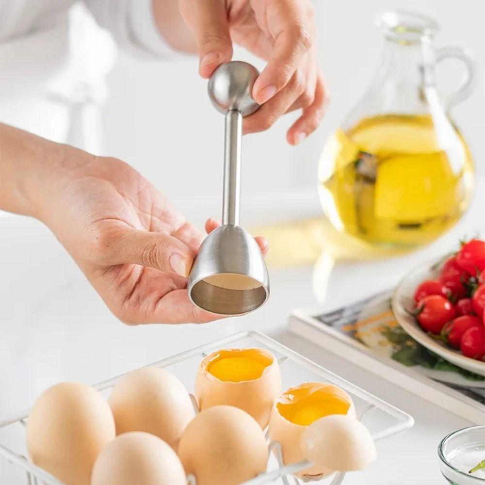 Multifunction Egg Shell Opener Practical Egg Cracker Separator Egg Topper Cutter Raw Egg