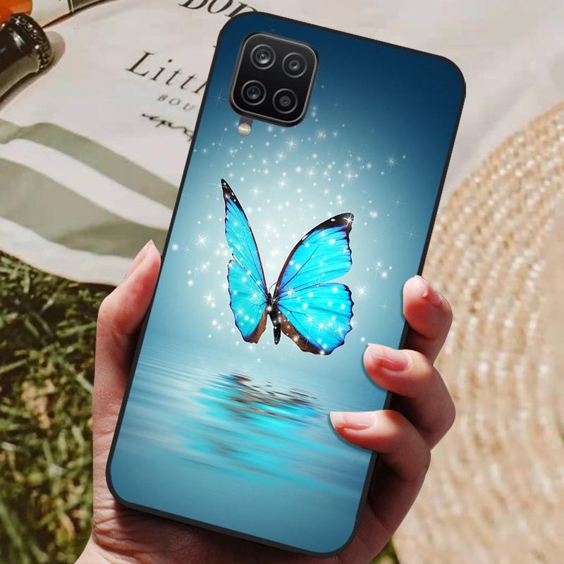 For Samsung Galaxy A12 Case Phone Cover Silicon Soft Back Cases For Samsung A12 Case Cat Fashion Bumper for Samsung A 12 Coque
