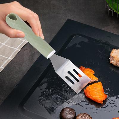 Edelstahl-Antihaft-Pfanne, Kochspatel, Pfannenwender für gebratenen Fisch, Griff, Steak, Pfannkuchen, Schlitzspatel, Küchenhelfer