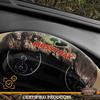 Mossy Oak Full Camo Steering Wheel Cover - Made From Premium Leather, Universal Fit For 14 1/2 To 15 Inches - Official Licensed Product - Beige Color