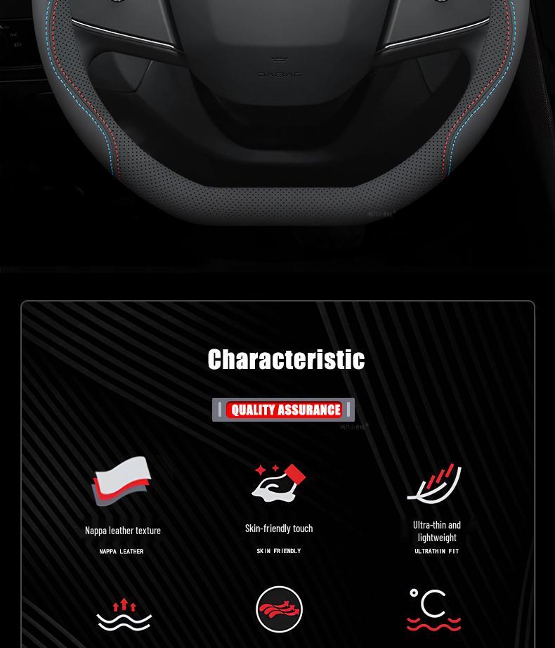 XPeng P5 Steering Wheel Cover - All-Season, Non-Slip, Thin Design for 2022 Model