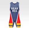 Ringer-Singlet Kompressions-Bodysuit Vollprint Schnelltrocknend Atmungsaktiv Herren Damen Training Wettkampf