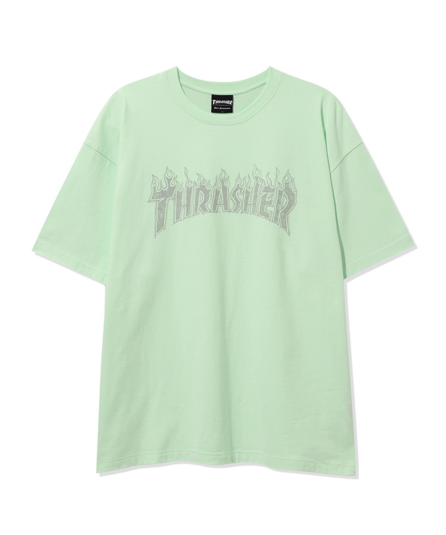 Treasure Crayon Flame Short Sleeve T-Shirt Mint L