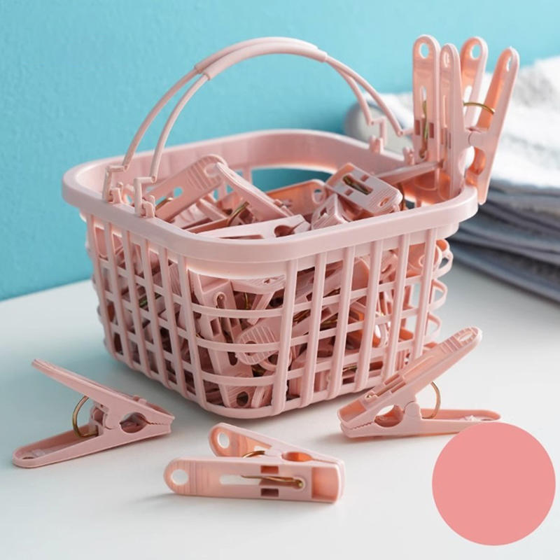 30Pcs/Pack Clothes Drying Clip Balcony Windproof Strong Drying Clips Outdoor Drying Underwear Socks Scarf Fixing Clip
