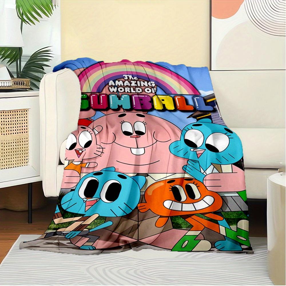 1 Stück Kaugummi, Anais, Darwin-Thema Digital Bedruckte Flanelldecke, Super Weiche Plüsch Fleece Bettdecke, Multifunktional für Alle Jahreszeiten Hypoallergen