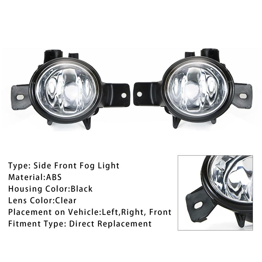 Pair Front Fog Light Lamps Without Bulbs For BMW X6 E71 E72 08-11 63177187631