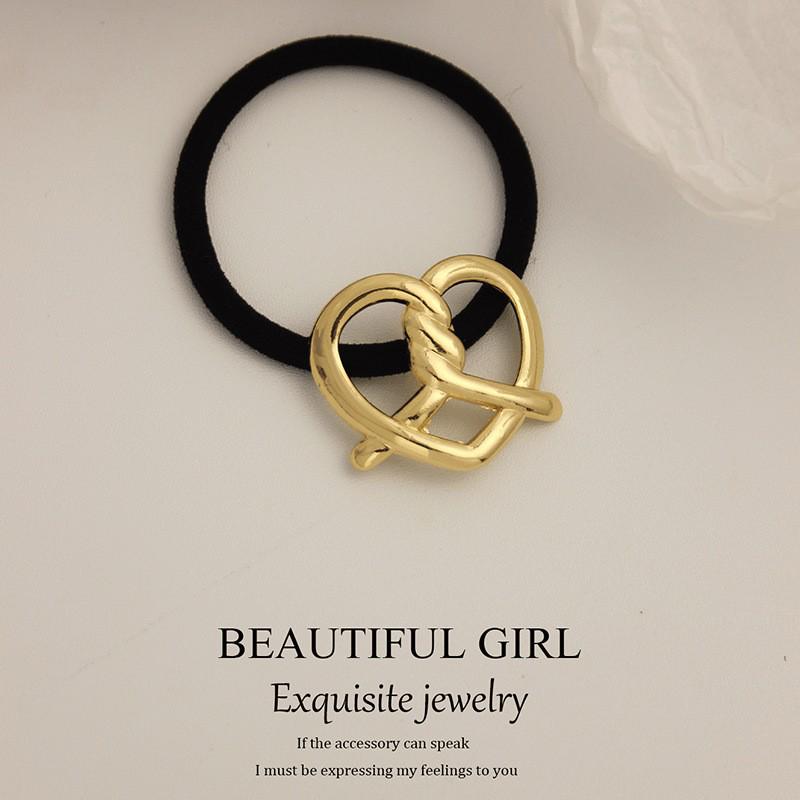 Minimalist Metal Hair Ring - New Korean Style High-End Ponytail Tie Rubber Band.