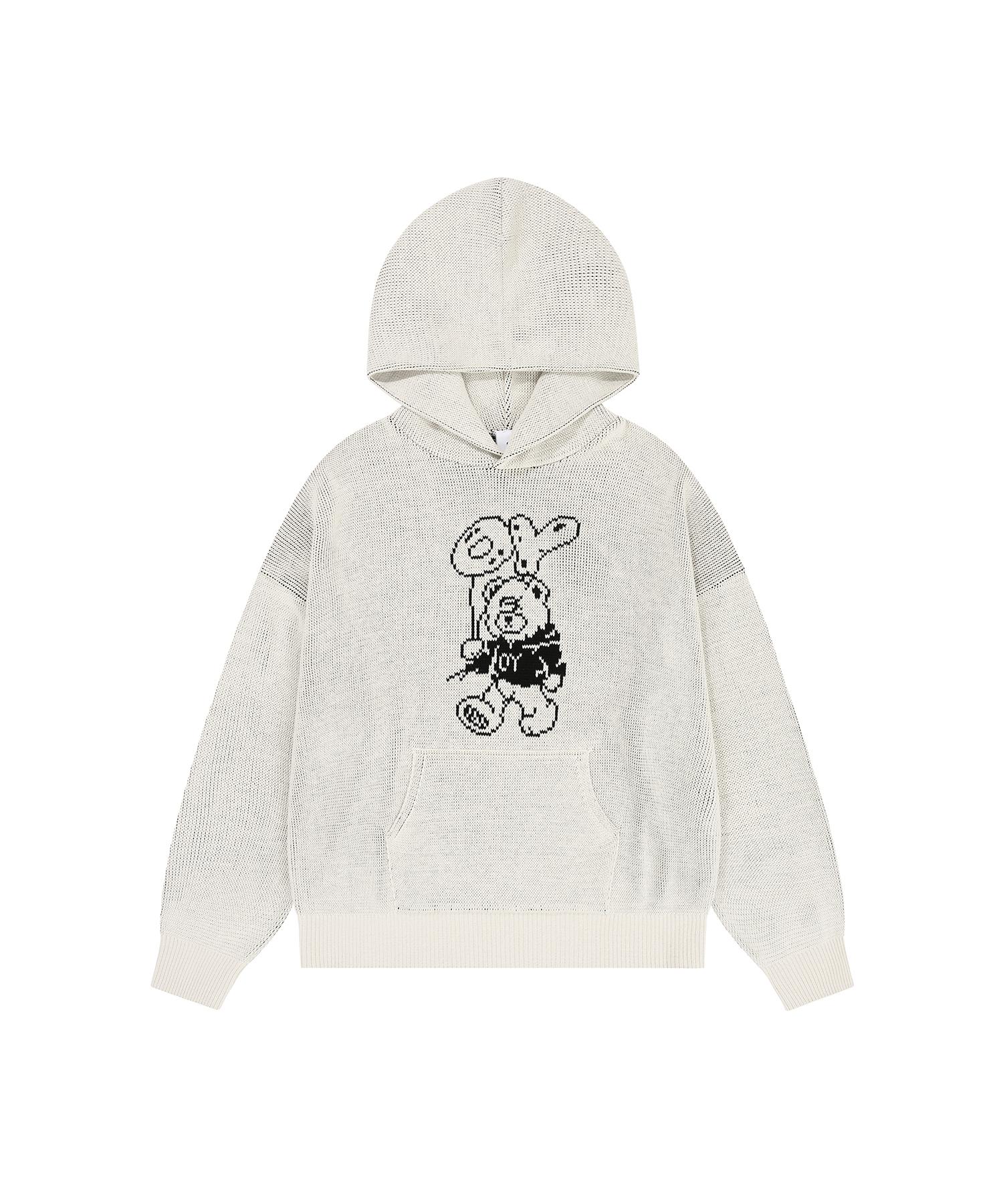 Oy Balloon Odolly Knit Hoodie - Ivory 1