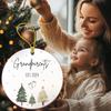 Grandparent Est. 2024 Christmas Ornaments, Grandparent To Be Ornaments for Christmas Tree, New Grandparent Gifts, 2024 Christmas Ornaments, Ceramic